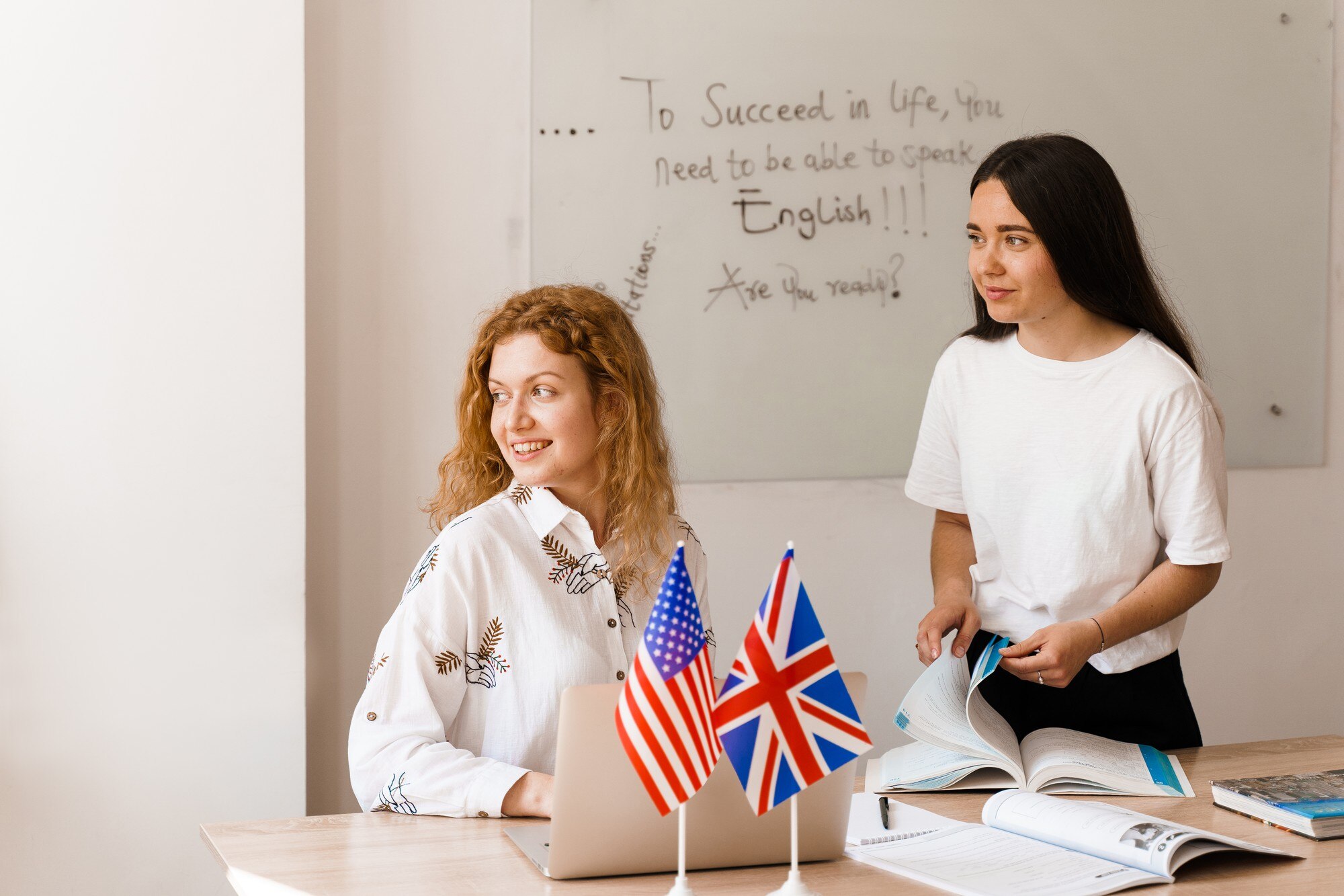 teacher english asks student white class 255847 1857